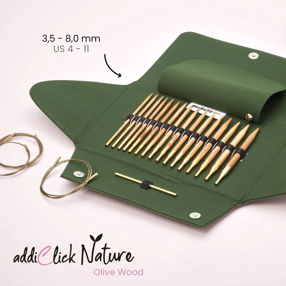 addiClick Nature Olive Wood Set - Premium Interchangeable Needle Kit (570-2) - Image 5