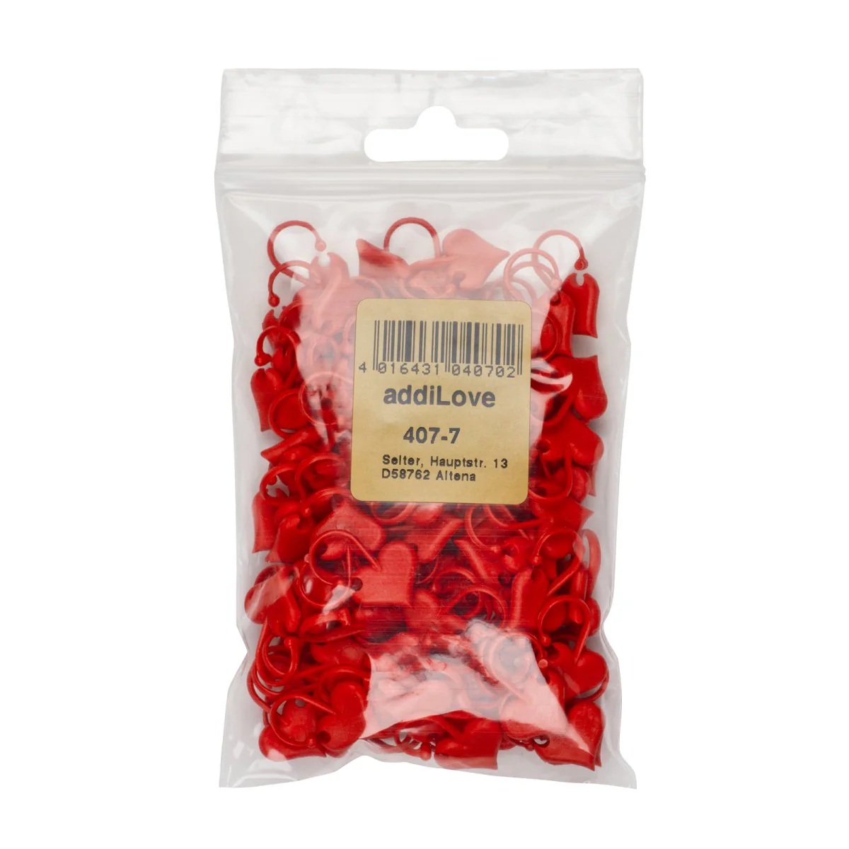 addiLove Stitch Markers - Set of 6 Heart-Shaped Markers for Knitting - Image 7