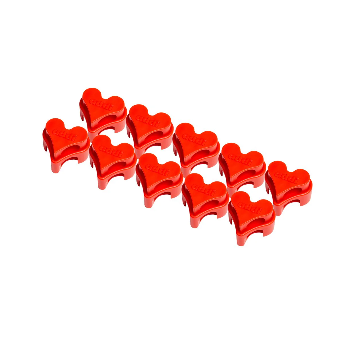 addiToGo Stitch Securing Heart Set - 2-Piece Needle Stoppers for Knitting - Image 5