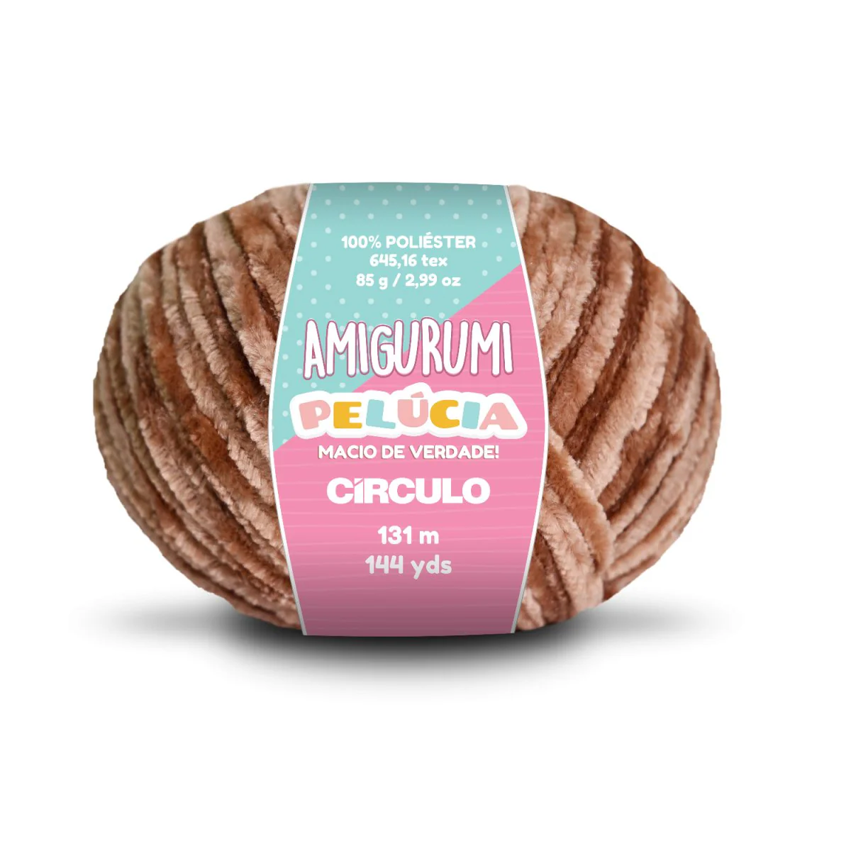 Círculo Amigurumi Pelúcia – Polyester Chenille Yarn (131 m / 100 g) - Image 10