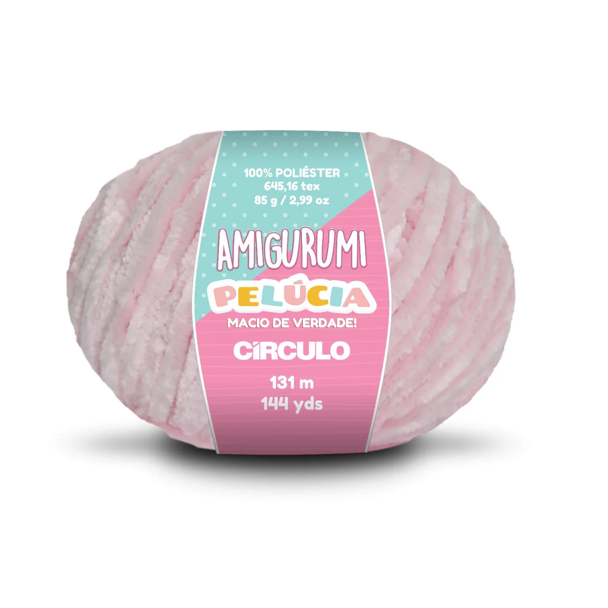 Círculo Amigurumi Pelúcia – Polyester Chenille Yarn (131 m / 100 g) - Image 20