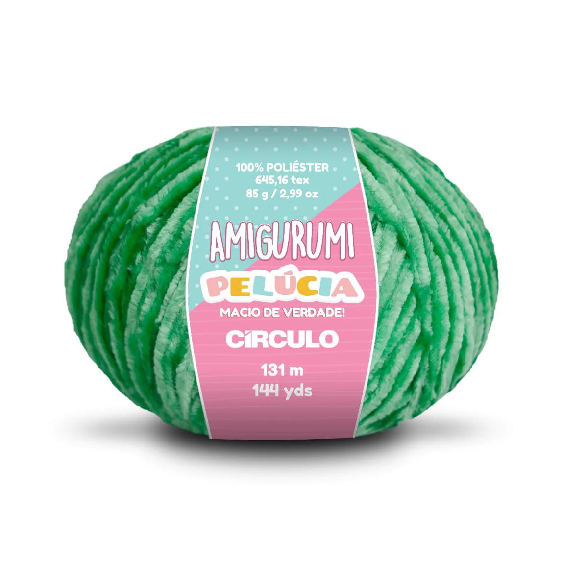 Círculo Amigurumi Pelúcia – Polyester Chenille Yarn (131 m / 100 g) - Image 29