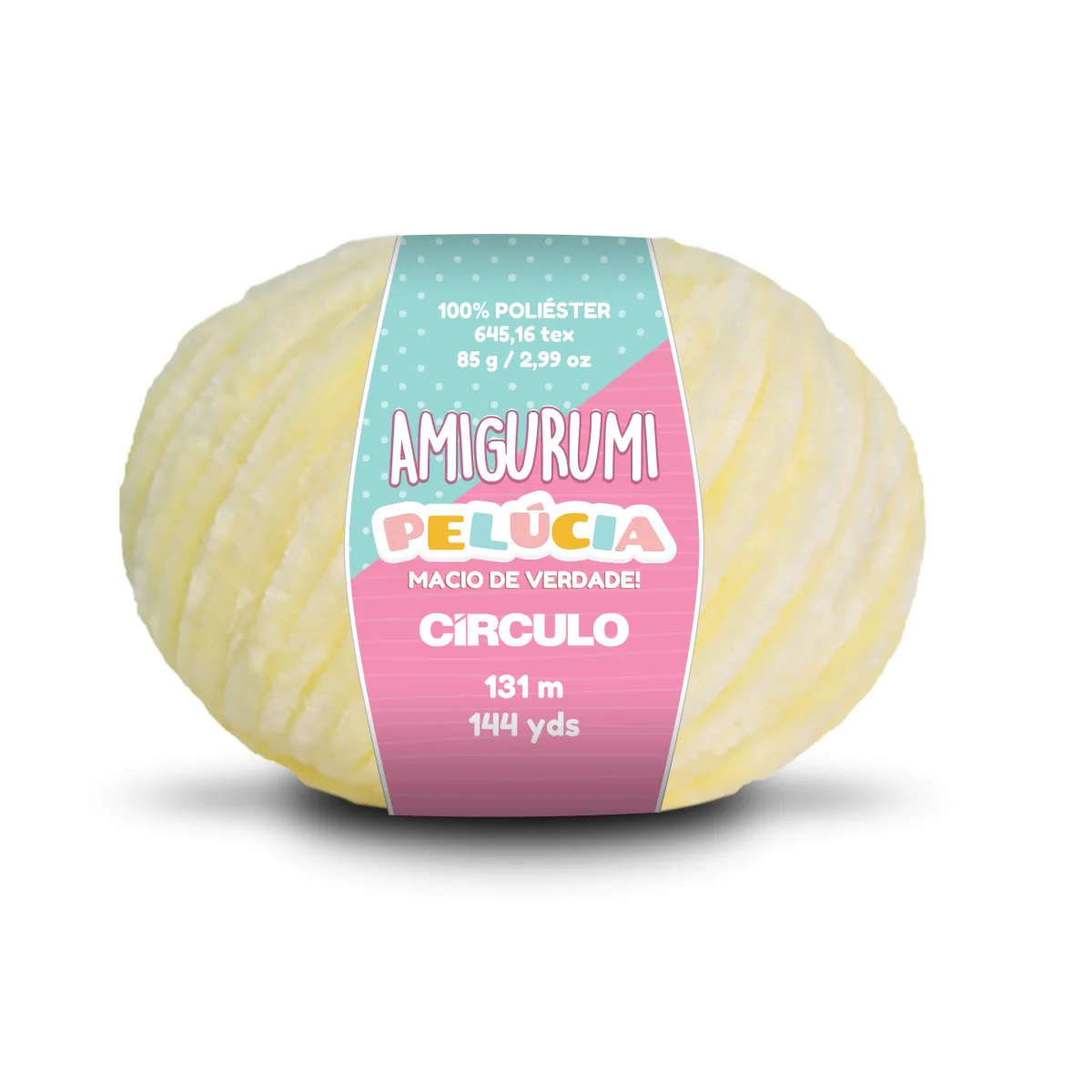 Círculo Amigurumi Pelúcia – Polyester Chenille Yarn (131 m / 100 g) - Image 5