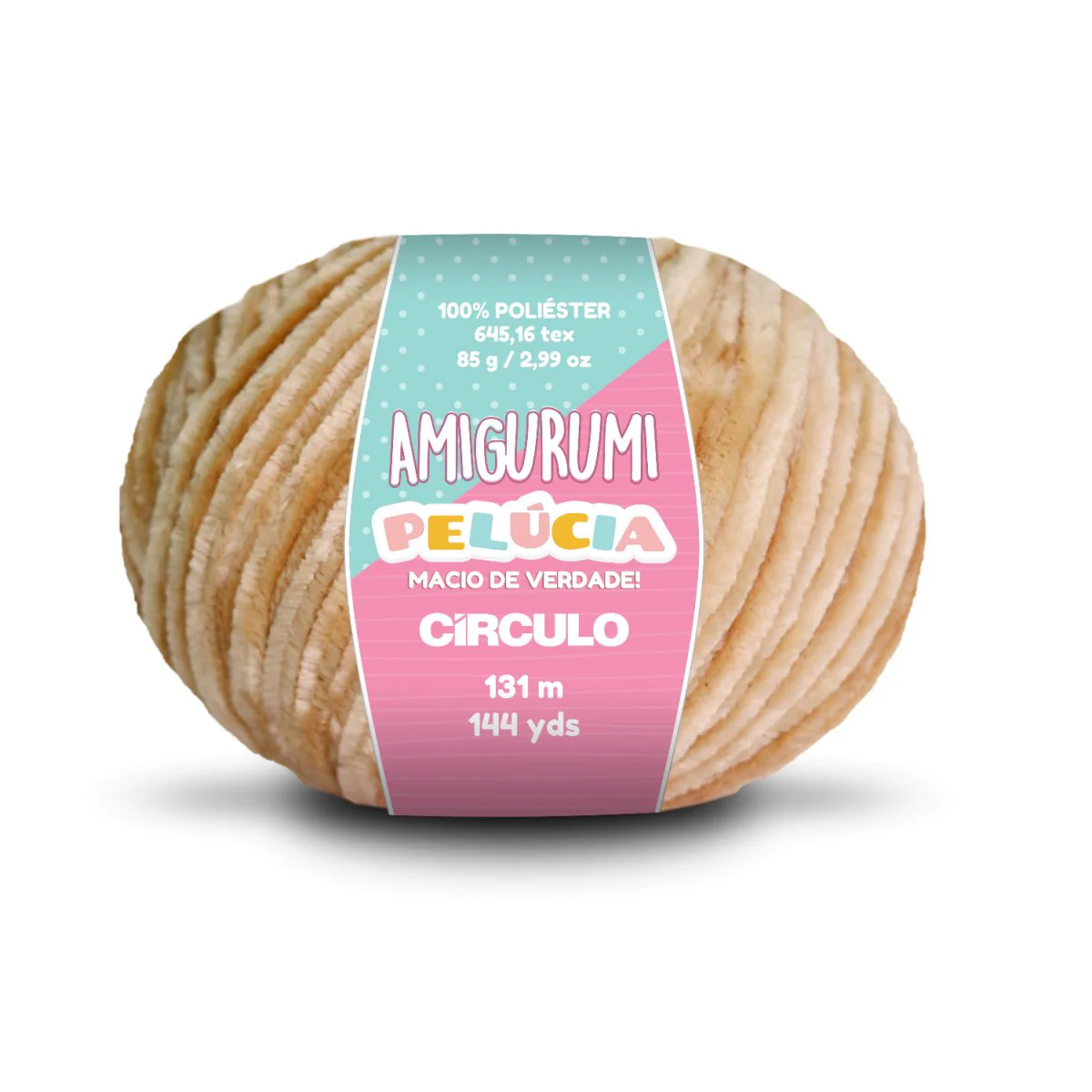 Círculo Amigurumi Pelúcia – Polyester Chenille Yarn (131 m / 100 g) - Image 8
