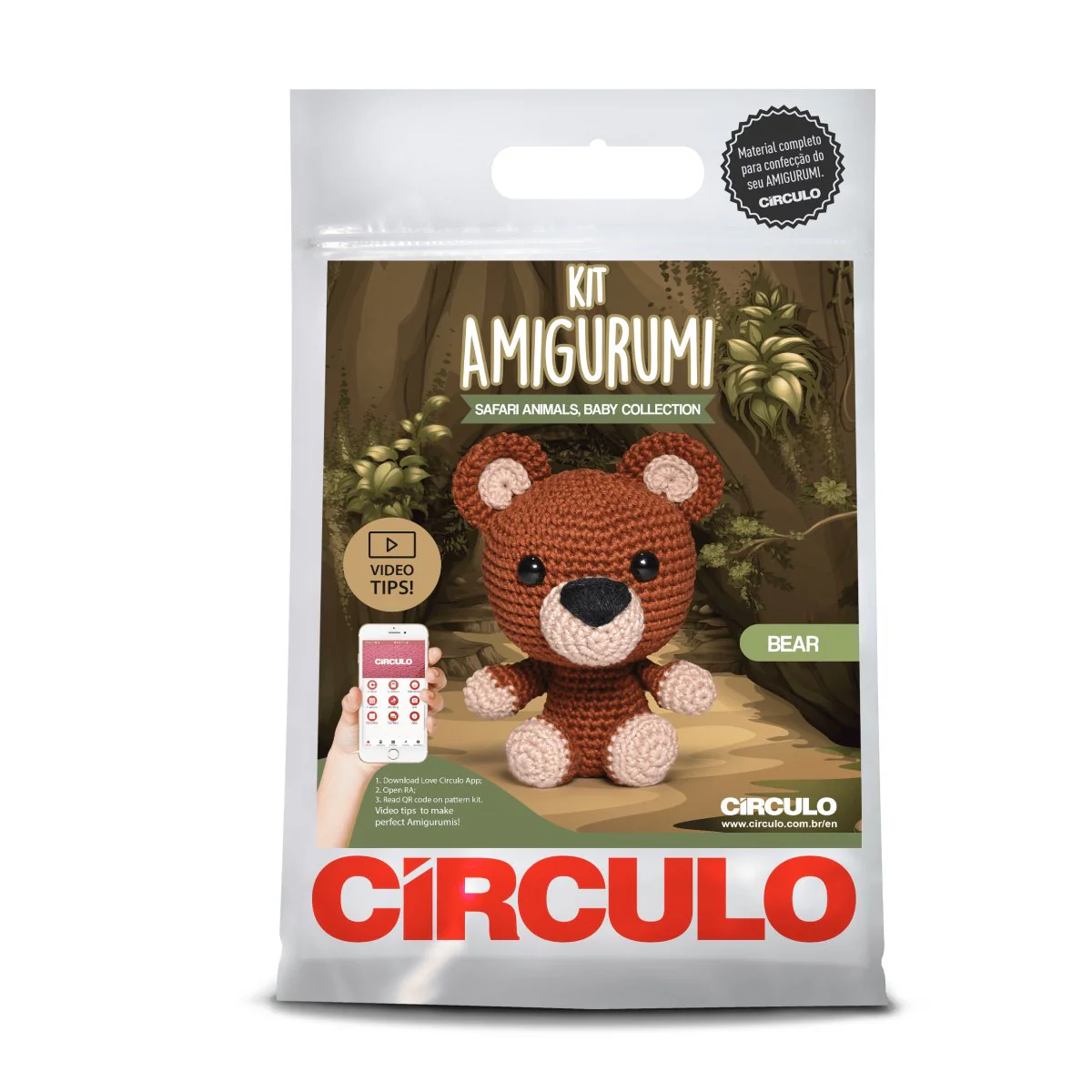Circulo Amigurumi Safari Baby Kits 01 Little Bear - Image 3