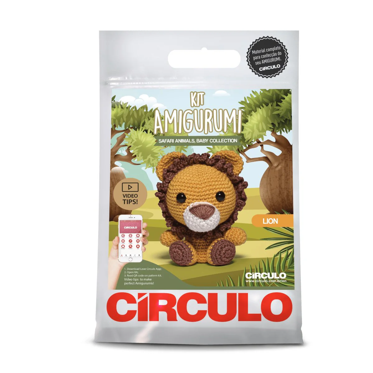 Circulo Amigurumi Safari Baby Kits 05 Little Lion - Image 3