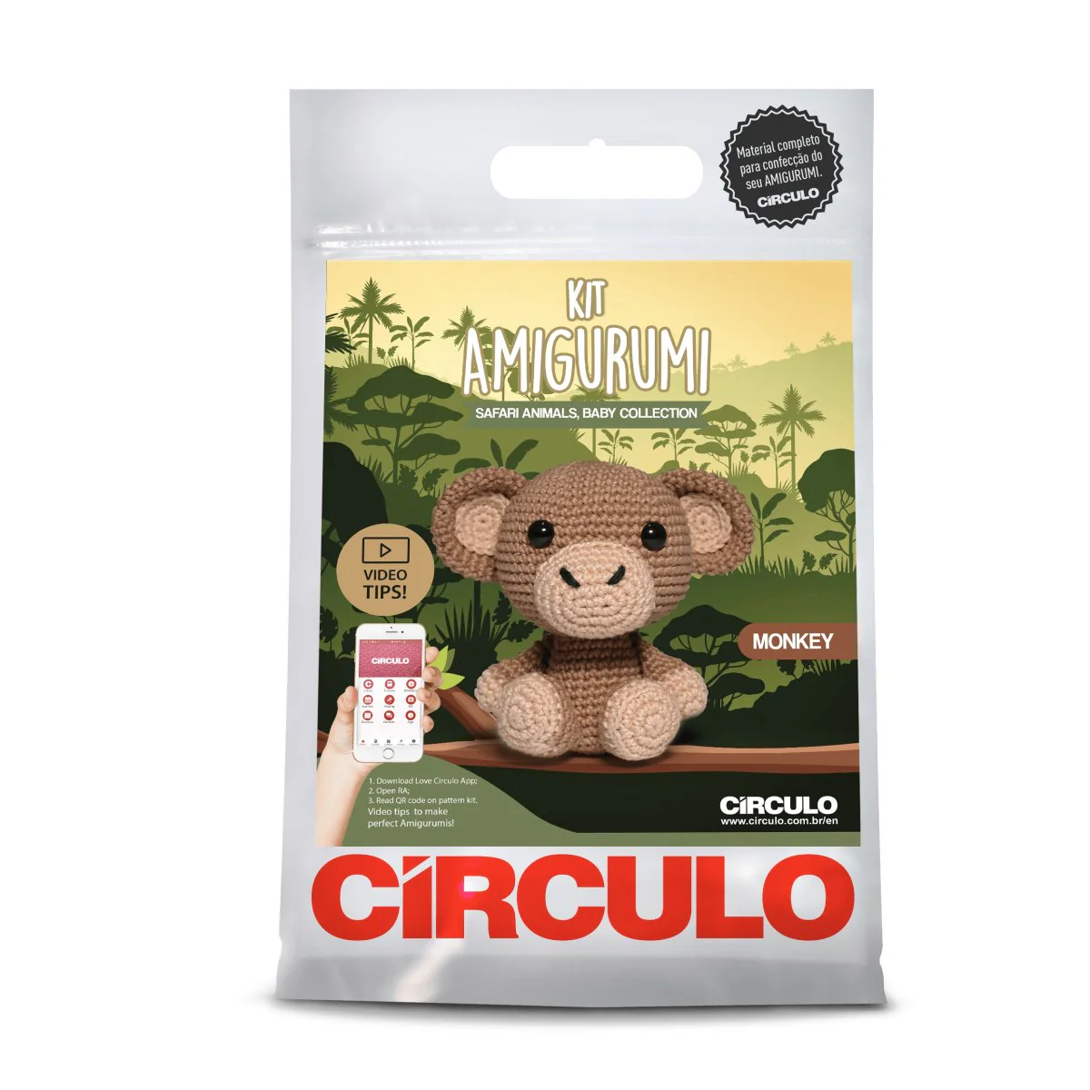 Circulo Amigurumi Safari Baby Kits 02 Little Monkey - Image 3