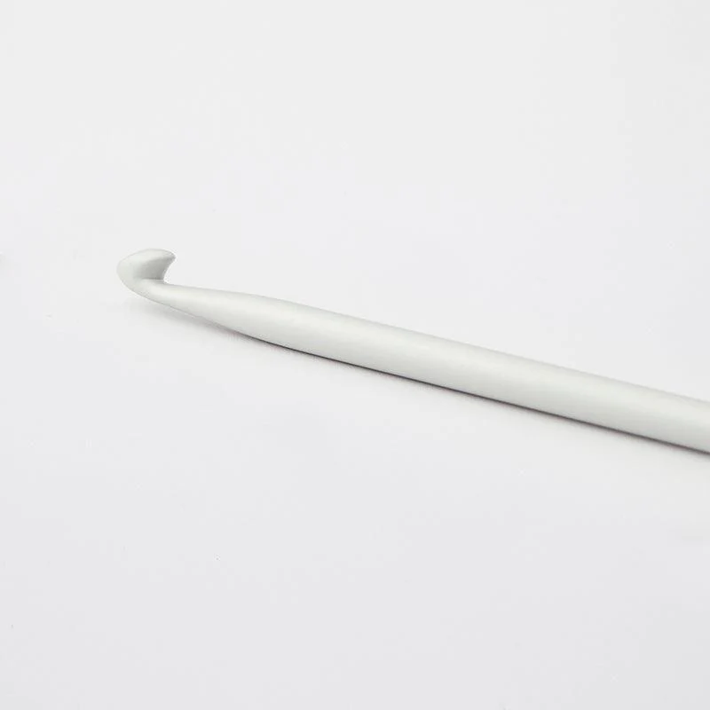 KnitPro Grey Aluminium Tricot / Afghan Traditional Crochet Hook | Length 30 cm with black head - Image 3