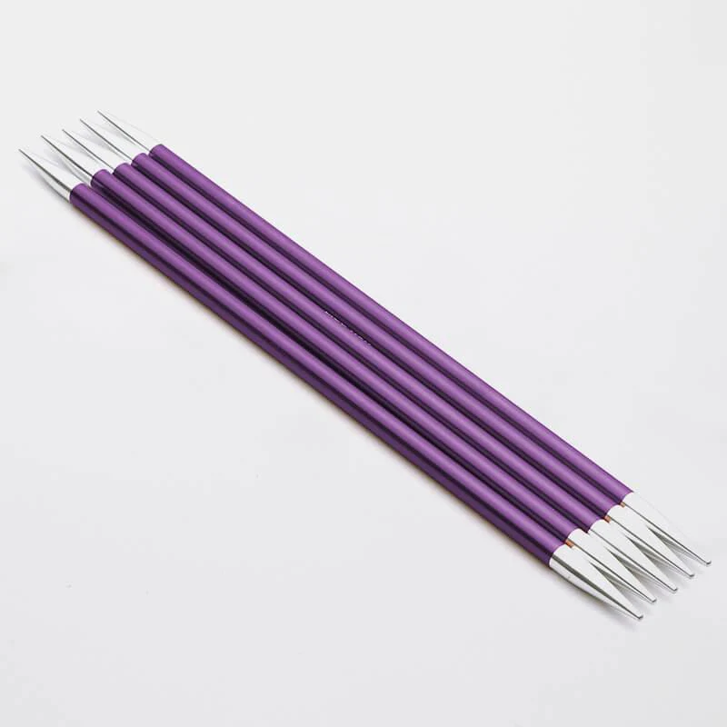 KnitPro Aluminium Zing Double Pointed Needles, Aluminium Double Ended Knitting Pins - Image 3