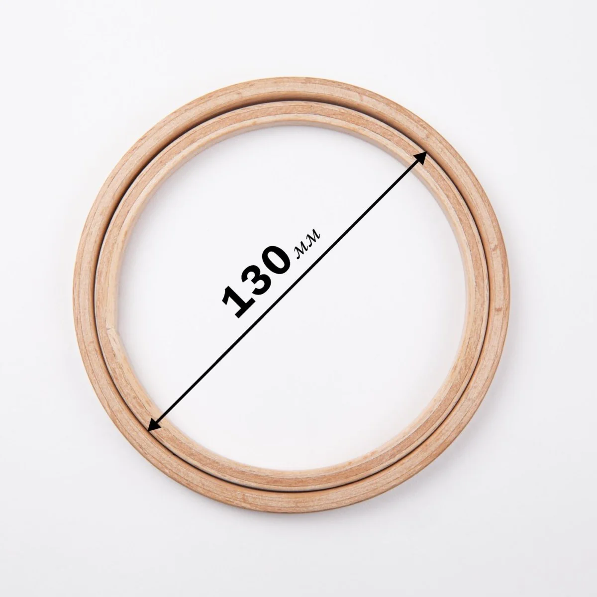 Nurge Screwless Polished Beech Embroidery Display Hoop, Depth 8 mm (6/16") - Image 7