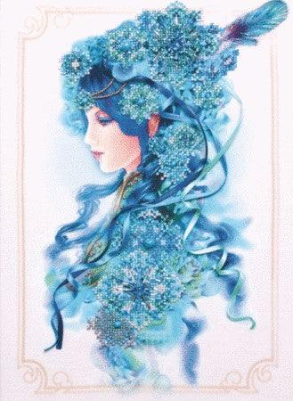 Beadwork kit B-638 "Winter", Bead Embroidery,Winter Bead Embroidery kit by Charivna Mit/ Girl Embroidery/ Seasons Embroidery/ DIY Embroidery Pattern for Intermediate Level/ Craft kit - Image 3